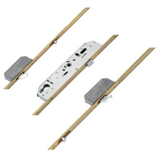 Mila Latch 2 Rollers 2 Hooks Lift Lever Multipoint Door Lock - Barratt Homes Lock (top hook to spindle = 355mm)