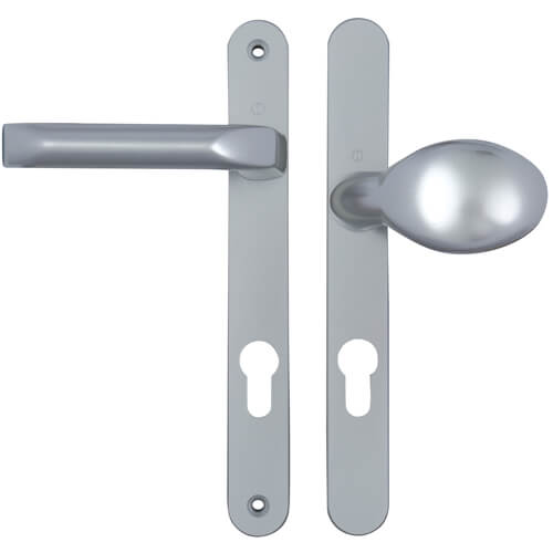 Hoppe Asgard Lever Moveable Pad UPVC Multipoint Door Handles - 92mm/70mm PZ Unsprung 205mm Screw Centres - Image 6