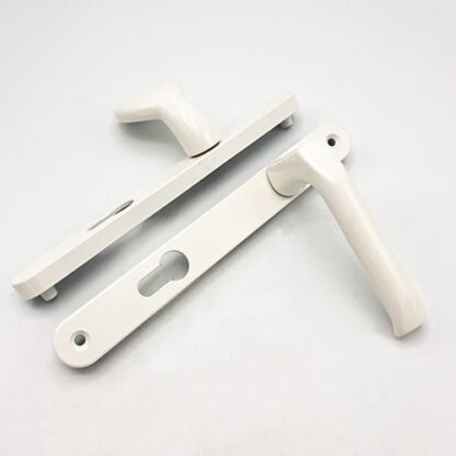 Hoppe Asgard Lever Moveable Pad UPVC Multipoint Door Handles - 92mm/70mm PZ Unsprung 205mm Screw Centres - Image 3
