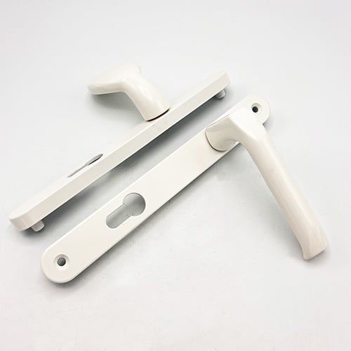 Hoppe Asgard Lever Moveable Pad UPVC Multipoint Door Handles - 92mm/70mm PZ Unsprung 205mm Screw Centres - Image 3