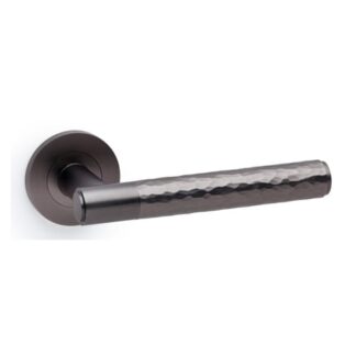 Alexander & Wilks AW223DBZ Spitfire Hammered Lever On Round Rose (LEAD TIME: 2-3 DAYS)