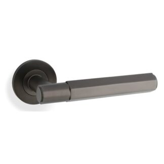Alexander & Wilks AW224DBZ Spitfire Hex Lever On Round Rose - Dark Bronze (LEAD TIME: 2-3 DAYS)
