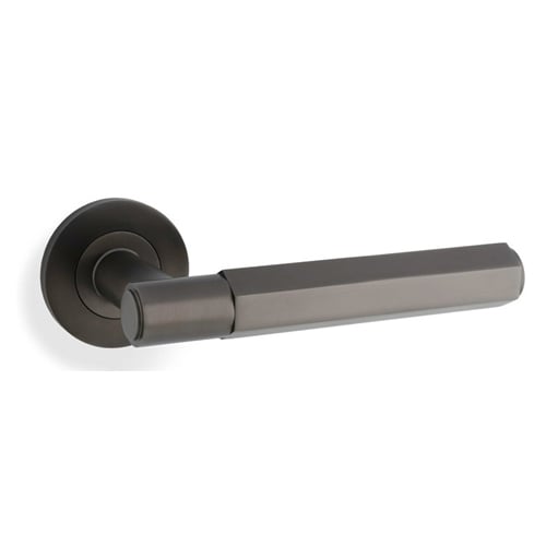 Alexander & Wilks AW224DBZ Spitfire Hex Lever On Round Rose - Dark Bronze (LEAD TIME: 2-3 DAYS)