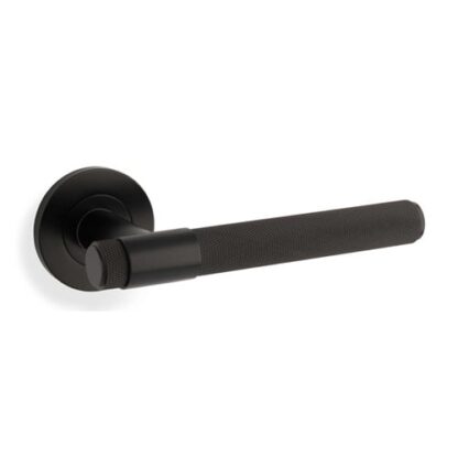 Alexander & Wilks AW240BL Knurled Kingstone Lever On Round Rose (LEAD TIME: 2-3 DAYS)