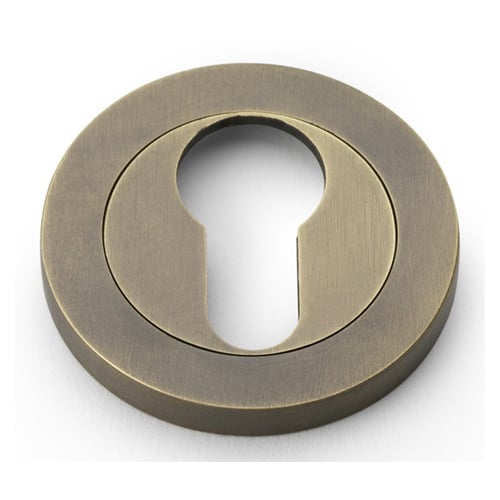 Alexander & Wilks AW390IB Concealed Fix Escutcheon Euro Profile Italian Brass (LEAD TIME: 2-3 DAYS)