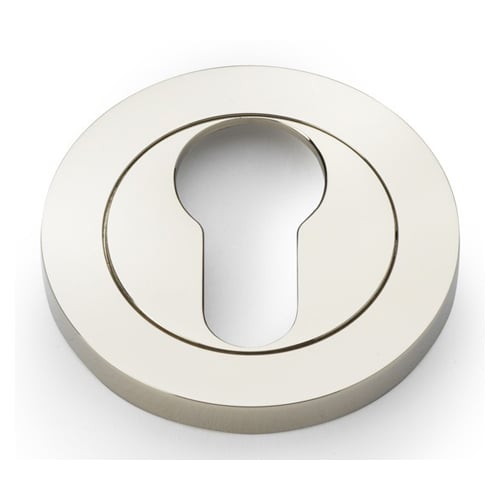 Alexander & Wilks AW390PNPVD Concealed Fix Escutcheon Euro Profile - Polished Nickel PVD (LEAD TIME: 2-3 DAYS)