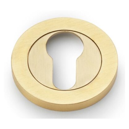 Alexander & Wilks AW390SBPVD Concealed Fix Escutcheon Euro Profile - Satin Brass PVD (LEAD TIME: 2-3 DAYS)