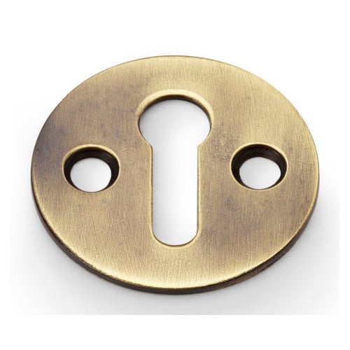 Alexander & Wilks AW399ABZ Victorian Standard Profile Escutcheon - Antique Brass Bronze (LEAD TIME: 2-3 DAYS)