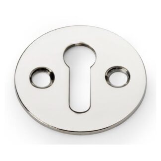 Alexander & Wilks AW399PN Victorian Standard Profile Escutcheon - Polished Nickel (LEAD TIME: 2-3 DAYS)