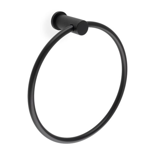 Alexander & Wilks AW451BL Brunel Diamond Knurled Towel Ring (LEAD TIME: 2-3 DAYS)