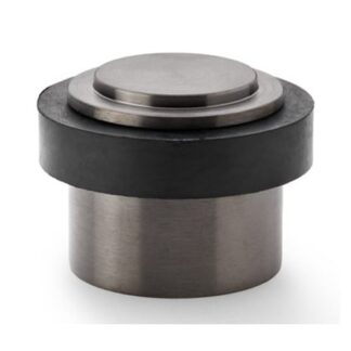 Alexander & Wilks AW603DBZPVD Plain Floor Mounted Door Stop - Dark Bronze PVD (LEAD TIME: 2-3 DAYS)