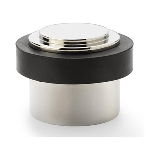 Alexander & Wilks AW603PNPVD Plain Floor Mounted Door Stop - Polished Nickel PVD (LEAD TIME: 2-3 DAYS)