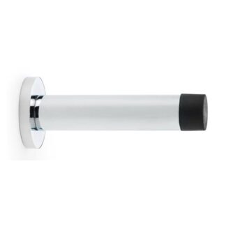 Alexander & Wilks AW616PC Cylinder Projection Door Stop On Rose - Polished Chrome (LEAD TIME: 2-3 DAYS)
