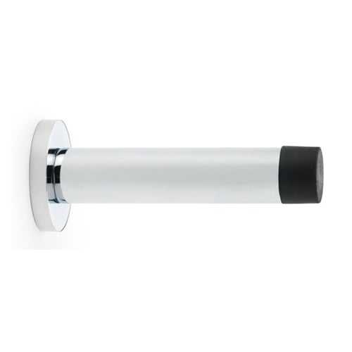 Alexander & Wilks AW616PC Cylinder Projection Door Stop On Rose - Polished Chrome (LEAD TIME: 2-3 DAYS)