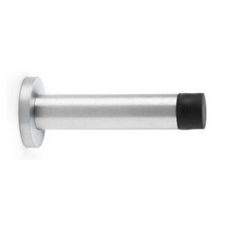 Alexander & Wilks AW616SC Cylinder Projection Door Stop On Rose - Satin Chrome (LEAD TIME: 2-3 DAYS)
