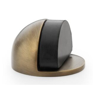 Alexander & Wilks AW631AB Shield Floor Mounted Door Stop - Antique Brass (LEAD TIME: 2-3 DAYS)
