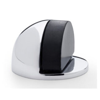 Alexander & Wilks AW631PC Shield Floor Mounted Door Stop - Polished Chrome (LEAD TIME: 2-3 DAYS)