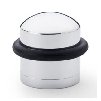Alexander & Wilks AW638PC Dome Top Floor Mounted Door Stop - Polished Chrome (LEAD TIME: 2-3 DAYS)