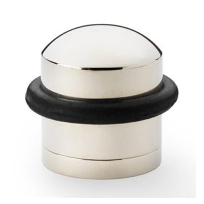 Alexander & Wilks AW638PN Dome Top Floor Mounted Door Stop - Polished Nickel (LEAD TIME: 2-3 DAYS)