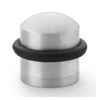 Alexander & Wilks AW638SC Dome Top Floor Mounted Door Stop - Satin Chrome (LEAD TIME: 2-3 DAYS)