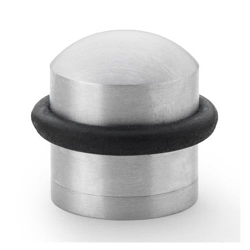 Alexander & Wilks AW638SC Dome Top Floor Mounted Door Stop - Satin Chrome (LEAD TIME: 2-3 DAYS)