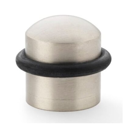 Alexander & Wilks AW638SN Dome Top Floor Mounted Door Stop - Satin Nickel (LEAD TIME: 2-3 DAYS)