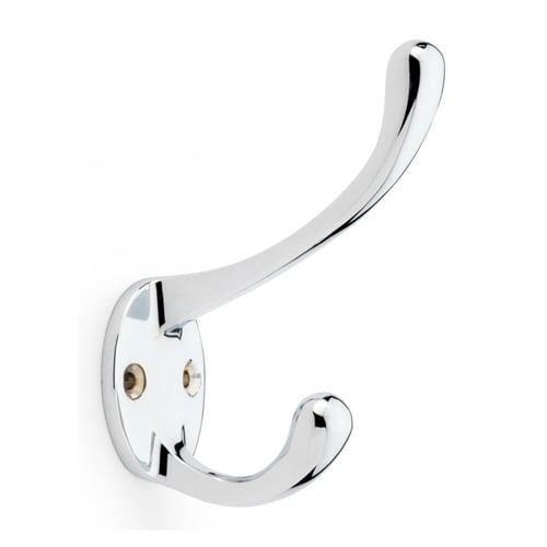 Alexander & Wilks AW770PC Victorian Hat and Coat Hook - Polished Chrome (LEAD TIME: 2-3 DAYS)