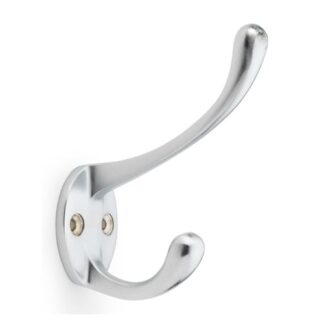 Alexander & Wilks AW770SC Victorian Hat and Coat Hook - Satin Chrome (LEAD TIME: 2-3 DAYS)