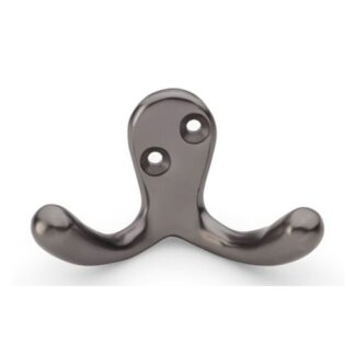 Alexander & Wilks AW773DBZ Victorian Double Robe Hook - Dark Bronze (LEAD TIME: 2-3 DAYS)