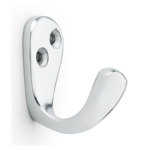 Alexander & Wilks AW774SC Victorian Single Robe Hook - Satin Chrome (LEAD TIME: 2-3 DAYS)