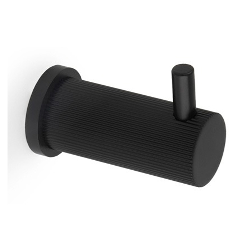 Alexander & Wilks AW776BL Brunel Reeded Coat Hook On 25mm Rose (LEAD TIME: 2-3 DAYS)