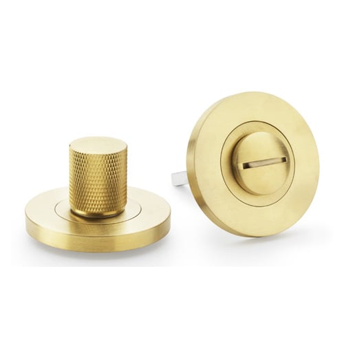 Alexander & Wilks AW790SBPVD Knurled Thumbturn and Release PVD - Satin Brass (LEAD TIME: 2-3 DAYS)