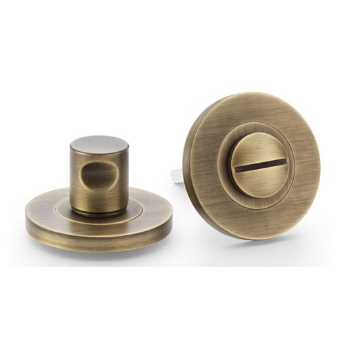 Alexander & Wilks AW791AB Plain Thumbturn and Release - Antique Brass (LEAD TIME: 2-3 DAYS)