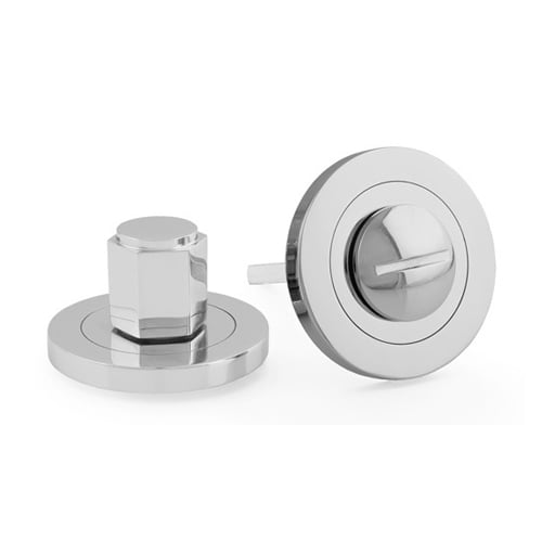 Alexander & Wilks AW794PC Hex Thumbturn and Release - Polished Chrome (LEAD TIME: 2-3 DAYS)