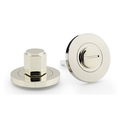 Alexander & Wilks AW794PN Hex Thumbturn and Release - Polished Nickel (LEAD TIME: 2-3 DAYS)