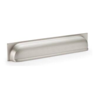 Alexander & Wilks AW906SN Quantock Cup Pull Handle - Satin Nickel Centres 203mm (LEAD TIME: 2-3 DAYS)