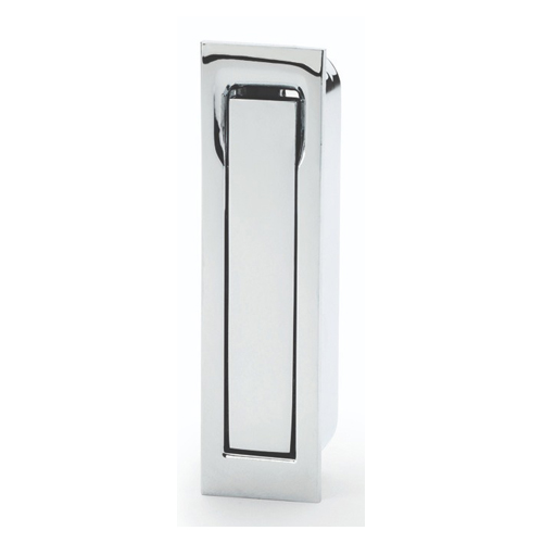 Alexander & Wilks AW990PC Square Sliding Door Edge Pull - Polished Chrome (LEAD TIME: 2-3 DAYS)