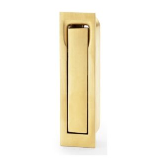 Alexander & Wilks AW990SBPVD Square Sliding Door Edge Pull - Polished Brass PVD (LEAD TIME: 2-3 DAYS)