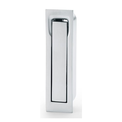 Alexander & Wilks AW990SC Square Sliding Door Edge Pull - Satin Chrome (LEAD TIME: 2-3 DAYS)