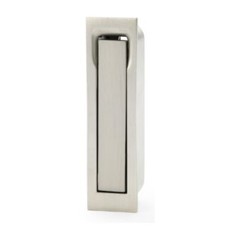 Alexander & Wilks AW990SN Square Sliding Door Edge Pull - Satin Nickel (LEAD TIME: 2-3 DAYS)