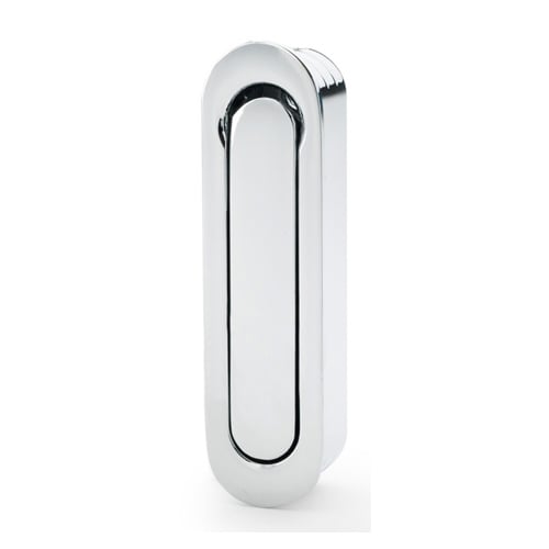 Alexander & Wilks AW991PC Radius Sliding Door Edge Pull - Polished Chrome (LEAD TIME: 2-3 DAYS)