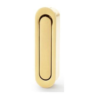 Alexander & Wilks AW991SBPVD Radius Sliding Door Edge Pull - Satin Brass PVD (LEAD TIME: 2-3 DAYS)