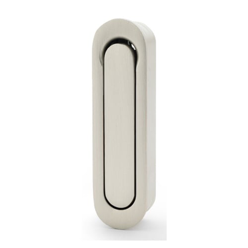 Alexander & Wilks AW991SN Radius Sliding Door Edge Pull - Satin Nickel (LEAD TIME: 2-3 DAYS)