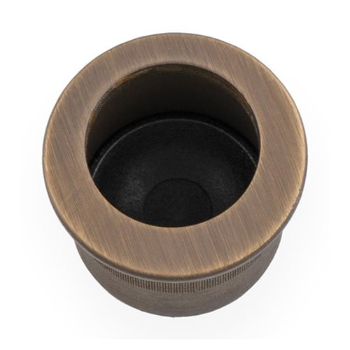 Alexander & Wilks AW992AB Round Sliding Door Finger Edge Pull (LEAD TIME: 2-3 DAYS)