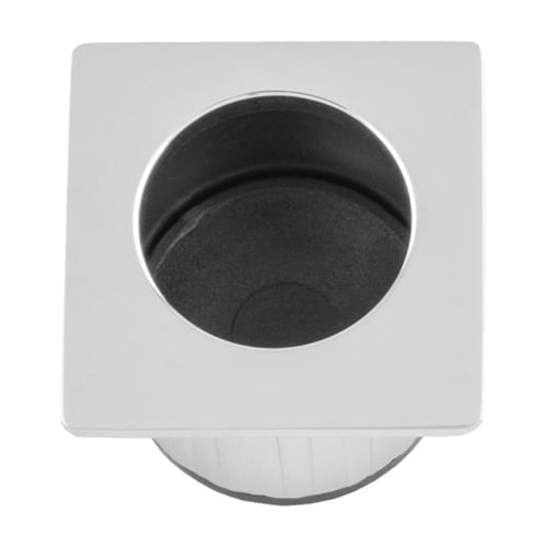 Alexander & Wilks AW993PC Sliding Door Finger Edge Pull Square - Polished Chrome (LEAD TIME: 2-3 DAYS)