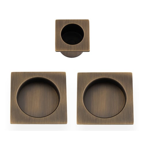 Alexander & Wilks AW995AB Square Sliding Door Pull Kit (LEAD TIME: 2-3 DAYS)