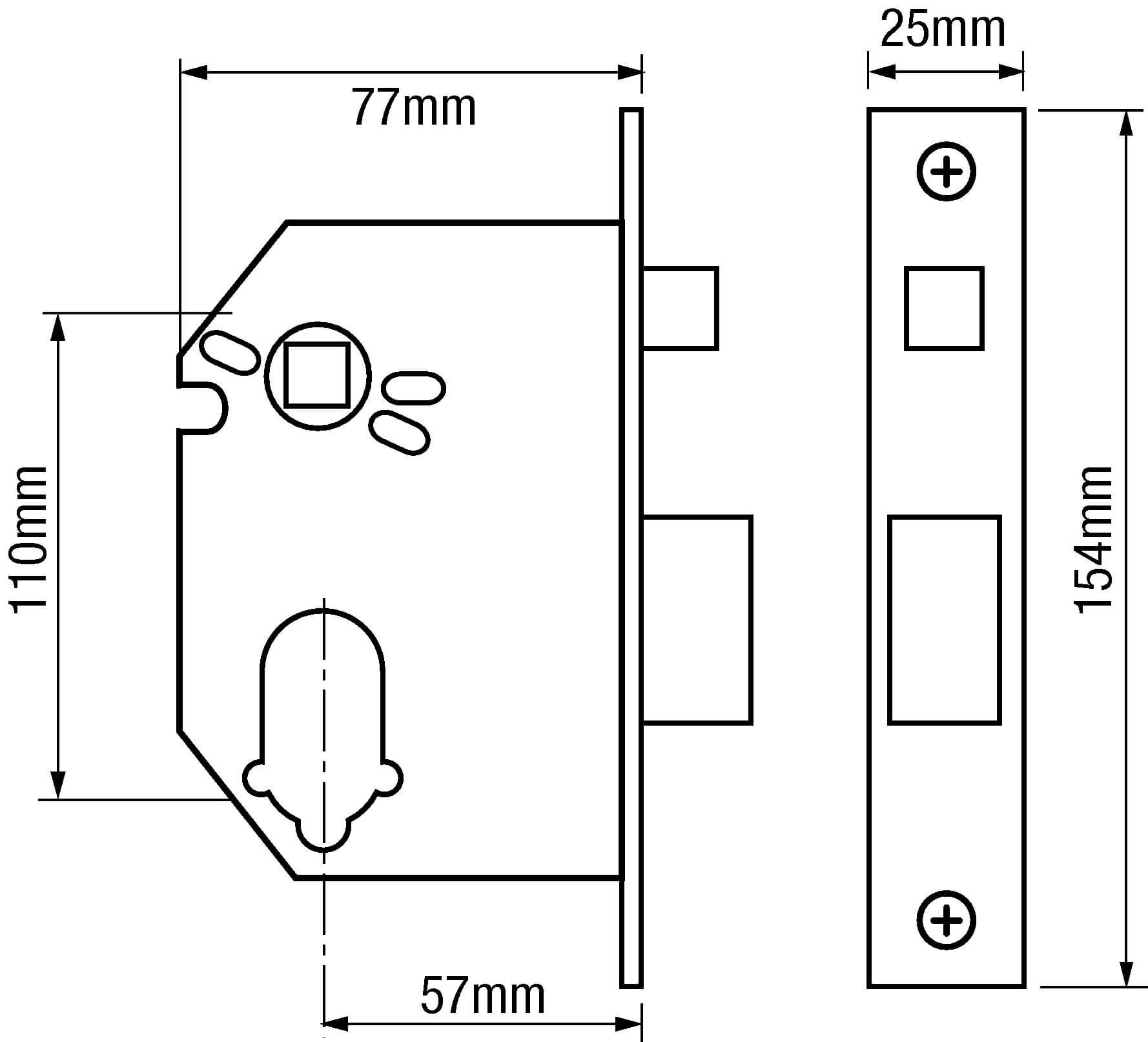 Bramah 3062 Kompact Egress Mortice Nightlatch With Snib - Image 2