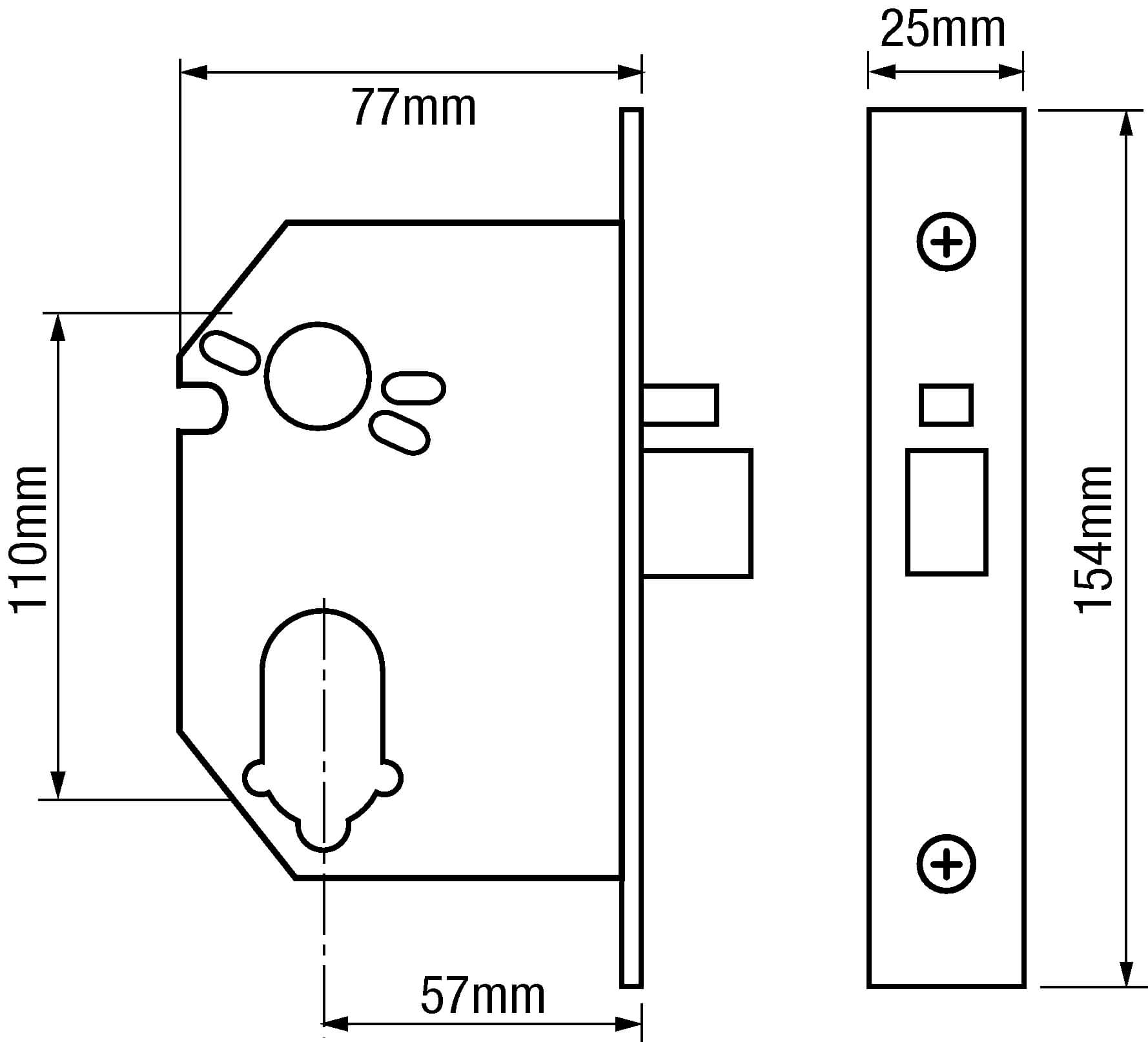 Bramah 3061 Kompact  Egress Mortice Nightlatch Without Snib - Image 2
