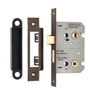 Eurospec BAE5025MBRZ Easi-T Residential Bathroom Lock 65mm (LEAD TIME: 2-3 DAYS)