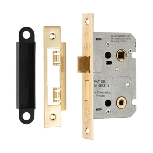 Eurospec BAE5025SB Easi-T Residential Bathroom Lock 65mm (LEAD TIME: 2-3 DAYS)
